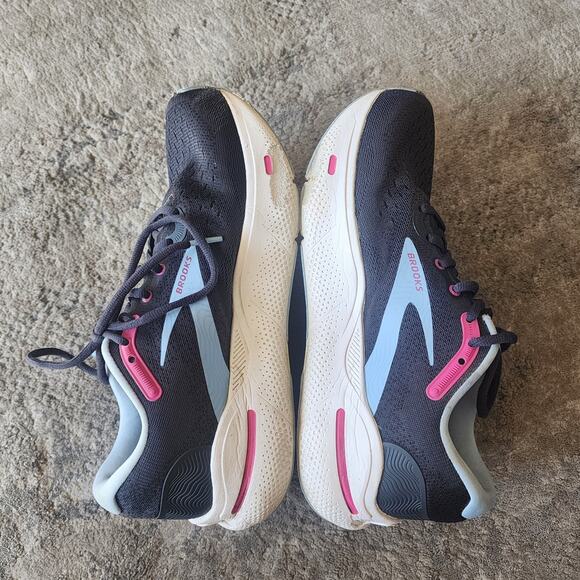 Brooks Ghost Max Women 8.5 D Athletic Black Wide Running Shoes 1203951D082 Flaw - Picture 11 of 13